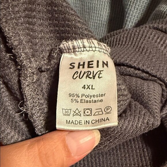 SHEIN Colorblock Sweater with Button Detail - Picture 3 of 5